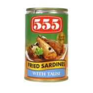 555 Fried Sardines with Tausi 155g