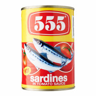 555 Sardines in Tomato Sauce (Red) 155g