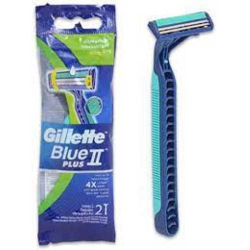 GILLETTE Blue 2 Pivot Disposable Razor 2 Count GILLETTE Blue 2 Pivot Disposable Razor 2 Count