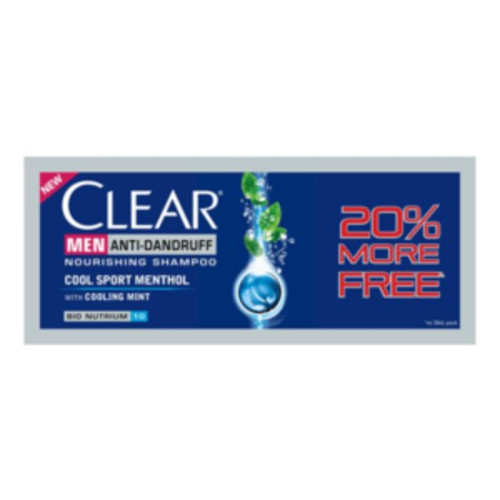 CLEAR SHAMPOO COOL SPORT 12ML|6's