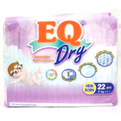 EQ Dry Baby Diaper Econo Pack New Born 22s