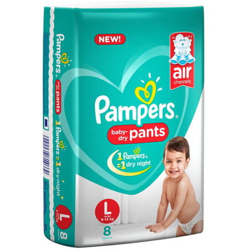 Pampers Baby Dry Pants Large 8 pads Pampers Baby Dry Pants Large 8 pads