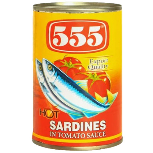 555 Sardines in Tomato Sauce (Hot) 425g